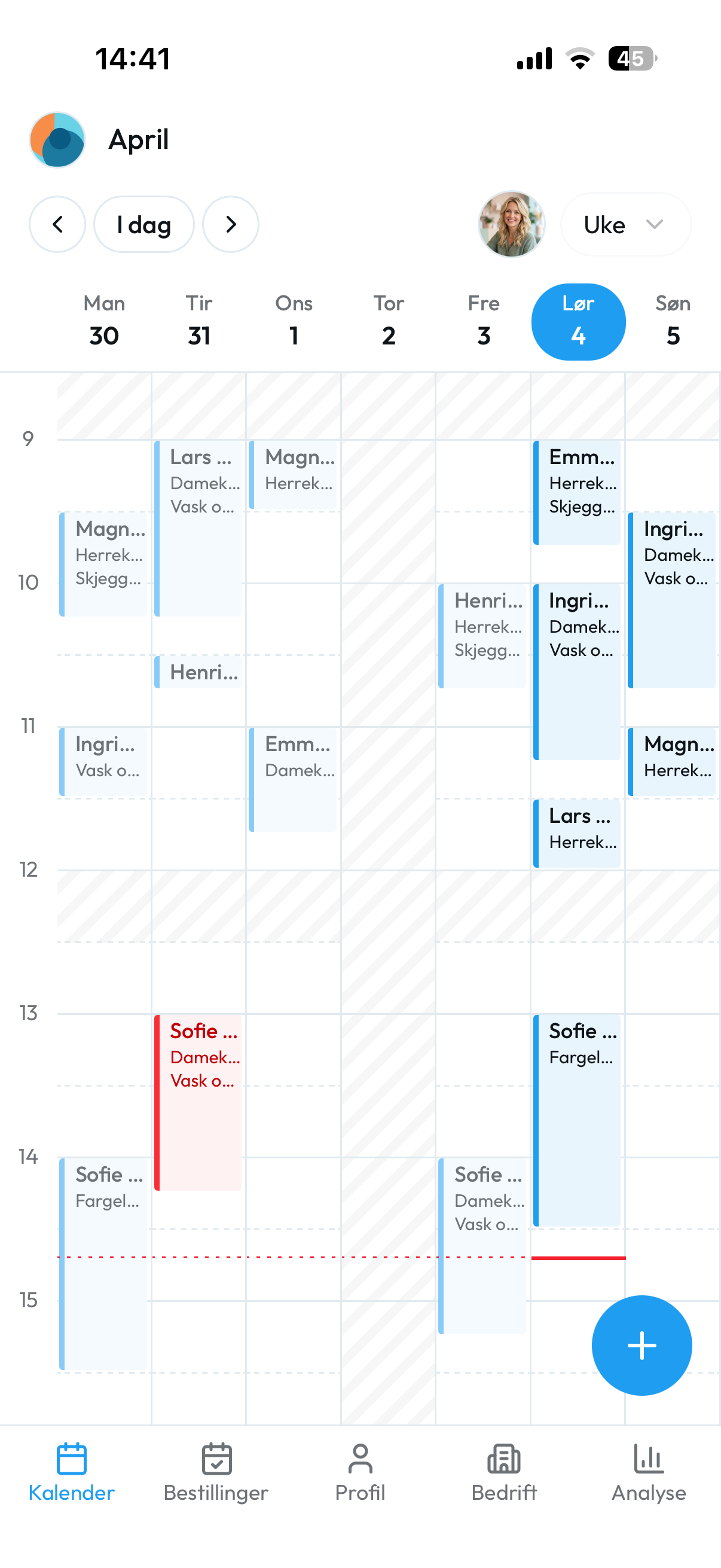Tidly på mobil — administrer salongen din fra lommen